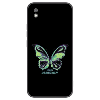 Picasee Μαύρη θήκη σιλικόνης για Xiaomi Redmi 9AT - Diamanty Blue