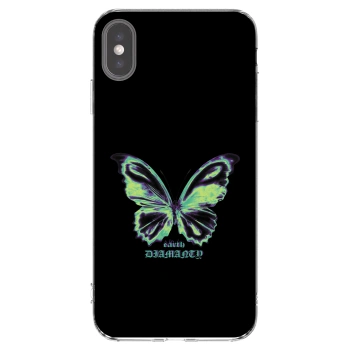 Picasee διαφανής θήκη σιλικόνης Apple iPhone XS Max - Diamanty Blue