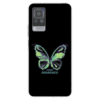 Picasee διαφανής θήκη σιλικόνης Vivo X60 Pro 5G - Diamanty Blue