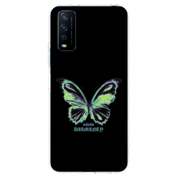 Picasee διαφανής θήκη σιλικόνης Vivo Y11s - Diamanty Blue