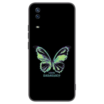 Picasee Μαύρη θήκη σιλικόνης για Vivo Y11s - Diamanty Blue