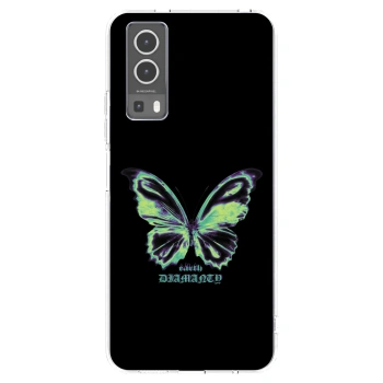 Picasee διαφανής θήκη σιλικόνης Vivo Y72 5G - Diamanty Blue