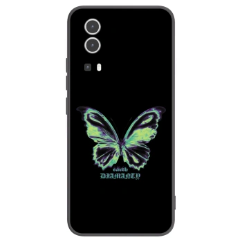 Picasee Μαύρη θήκη σιλικόνης για Vivo Y72 5G - Diamanty Blue