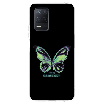 Picasee διαφανής θήκη σιλικόνης Realme 8 5G - Diamanty Blue