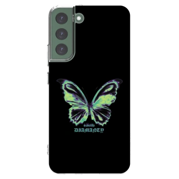 Picasee διαφανής θήκη σιλικόνης Samsung Galaxy S22+ 5G - Diamanty Blue