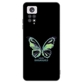 Picasee Μαύρη θήκη σιλικόνης για Xiaomi Redmi Note 11 - Diamanty Blue