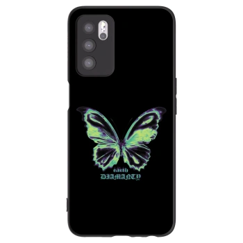 Picasee Μαύρη θήκη σιλικόνης για OPPO A16s - Diamanty Blue