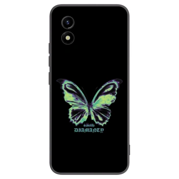 Picasee Μαύρη θήκη σιλικόνης για Vivo Y01 - Diamanty Blue