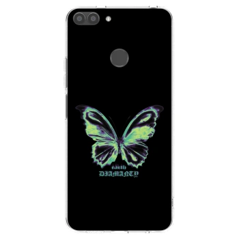 Picasee διαφανής θήκη σιλικόνης Huawei P Smart - Diamanty Blue