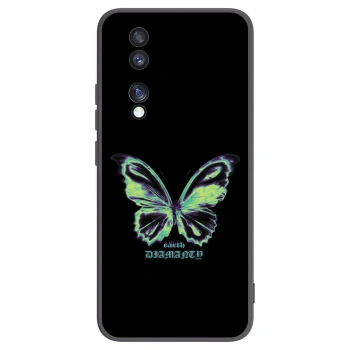 Picasee Μαύρη θήκη σιλικόνης για Honor 70 - Diamanty Blue