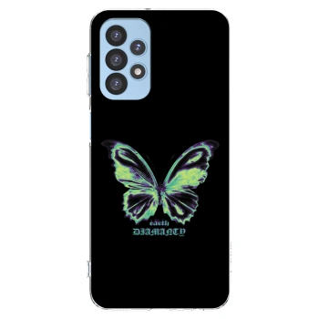 Picasee διαφανής θήκη σιλικόνης Samsung Galaxy A23 A235F 4G - Diamanty Blue