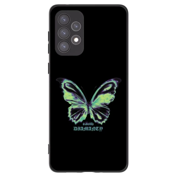 Picasee Μαύρη θήκη σιλικόνης για Samsung Galaxy A73 5G - Diamanty Blue