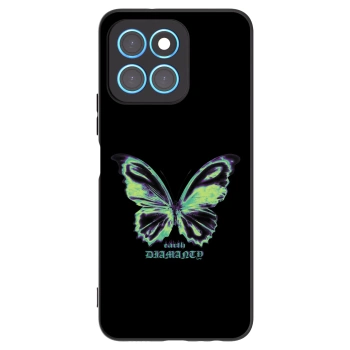 Picasee Μαύρη θήκη σιλικόνης για Honor X8 5G - Diamanty Blue