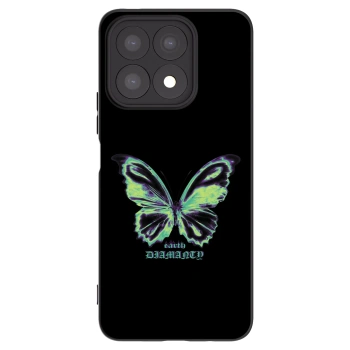 Picasee Μαύρη θήκη σιλικόνης για Honor X8a - Diamanty Blue