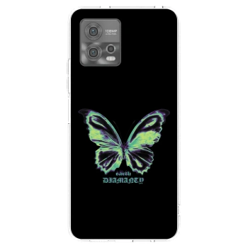 Picasee διαφανής θήκη σιλικόνης Motorola Moto G72 - Diamanty Blue