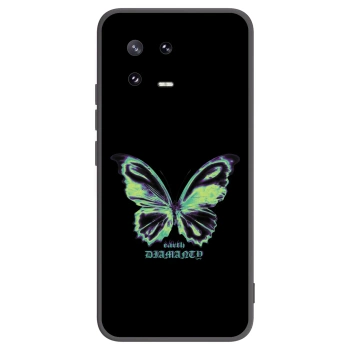 Picasee Μαύρη θήκη σιλικόνης για Xiaomi 13 Pro - Diamanty Blue
