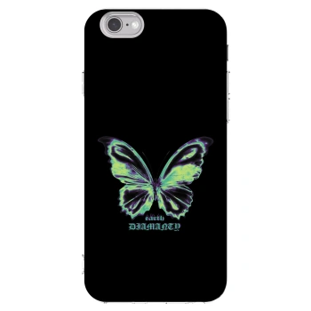 Picasee διαφανής θήκη σιλικόνης Apple iPhone 6/6S - Diamanty Blue