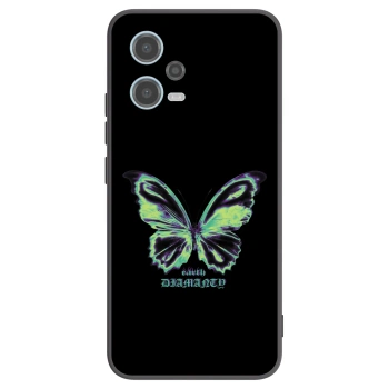 Picasee Μαύρη θήκη σιλικόνης για Xiaomi Redmi Note 12 5G - Diamanty Blue