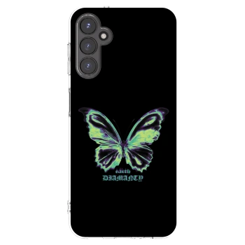 Picasee διαφανής θήκη σιλικόνης Samsung Galaxy A14 5G A146P - Diamanty Blue