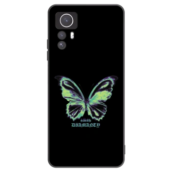 Picasee Μαύρη θήκη σιλικόνης για Xiaomi Redmi Note 12S - Diamanty Blue