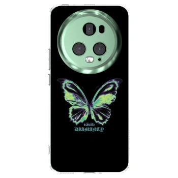 Picasee διαφανής θήκη σιλικόνης Honor Magic5 Pro - Diamanty Blue