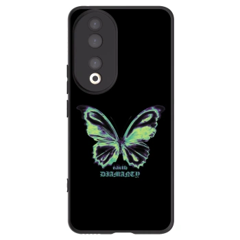 Picasee Μαύρη θήκη σιλικόνης για Honor 90 5G - Diamanty Blue