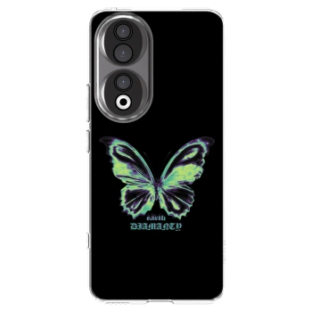 Picasee διαφανής θήκη σιλικόνης Honor 90 5G - Diamanty Blue