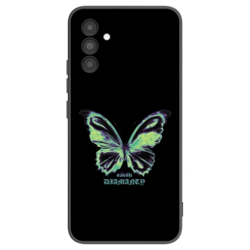 Picasee Μαύρη θήκη σιλικόνης για Samsung Galaxy A04s A047F - Diamanty Blue