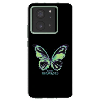 Picasee διαφανής θήκη σιλικόνης Xiaomi 13T Pro - Diamanty Blue