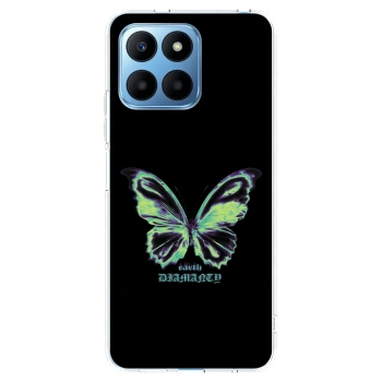 Picasee διαφανής θήκη σιλικόνης Honor 70 Lite - Diamanty Blue