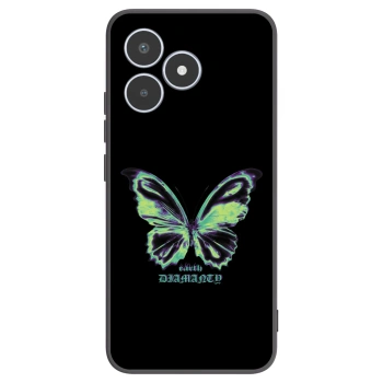 Picasee Μαύρη θήκη σιλικόνης για Realme C53 - Diamanty Blue