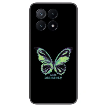 Picasee Μαύρη θήκη σιλικόνης για Xiaomi Poco X6 Pro - Diamanty Blue