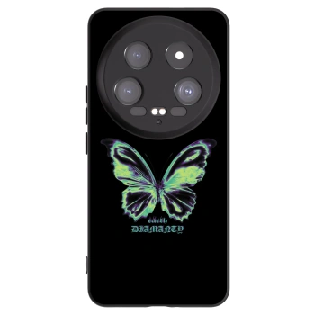 Picasee Μαύρη θήκη σιλικόνης για Xiaomi 14 Ultra - Diamanty Blue