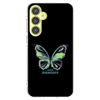 Picasee διαφανής θήκη σιλικόνης Samsung Galaxy A35 5G A356B - Diamanty Blue