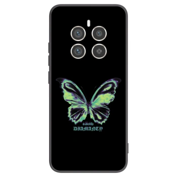 Picasee Μαύρη θήκη σιλικόνης για Realme 12 Pro 5G - Diamanty Blue