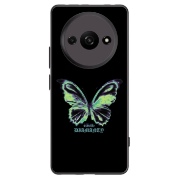 Picasee Μαύρη θήκη σιλικόνης για Xiaomi Redmi A3 - Diamanty Blue