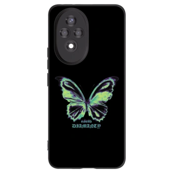 Picasee Μαύρη θήκη σιλικόνης για Honor 200 5G - Diamanty Blue
