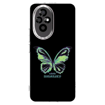 Picasee διαφανής θήκη σιλικόνης Honor 200 Pro 5G - Diamanty Blue