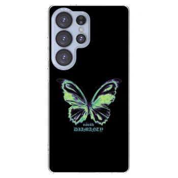 Picasee διαφανής θήκη σιλικόνης Samsung Galaxy S25 Ultra 5G - Diamanty Blue