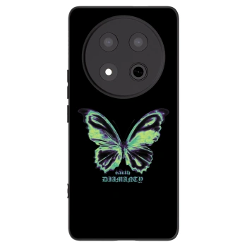 Picasee Μαύρη θήκη σιλικόνης για Honor Magic7 Lite 5G - Diamanty Blue