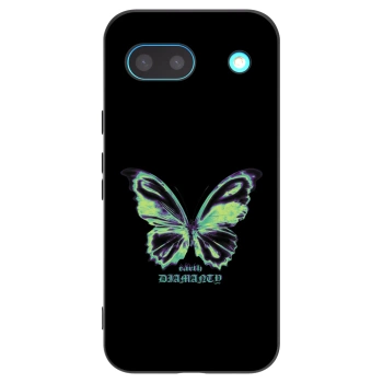 Picasee Μαύρη θήκη σιλικόνης για Google Pixel 8a - Diamanty Blue