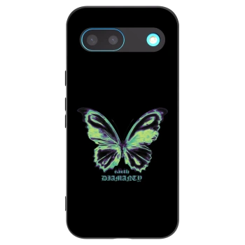 Picasee Μαύρη θήκη σιλικόνης για Google Pixel 8 - Diamanty Blue