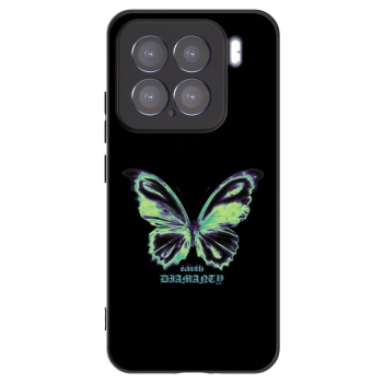 Picasee Μαύρη θήκη σιλικόνης για Xiaomi 15 - Diamanty Blue