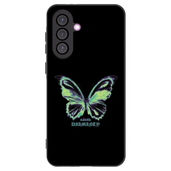 Picasee Μαύρη θήκη σιλικόνης για Samsung Galaxy A56 5G A566B - Diamanty Blue