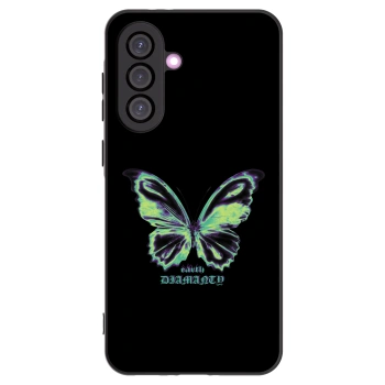 Picasee Μαύρη θήκη σιλικόνης για Samsung Galaxy A36 5G - Diamanty Blue