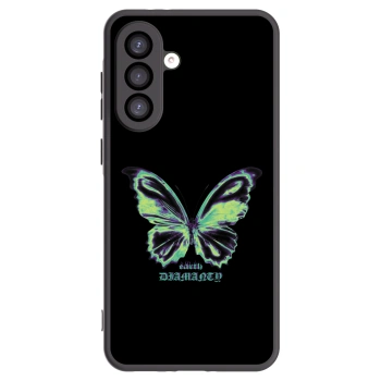 Picasee Μαύρη θήκη σιλικόνης για Samsung Galaxy A26 5G A266B - Diamanty Blue