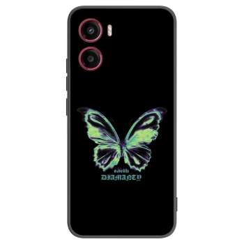 Picasee Μαύρη θήκη σιλικόνης για Motorola Moto G05 - Diamanty Blue