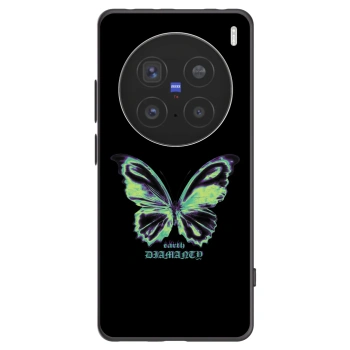 Picasee Μαύρη θήκη σιλικόνης για Vivo X200 Pro - Diamanty Blue