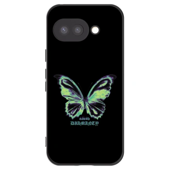 Picasee Μαύρη θήκη σιλικόνης για Google Pixel 9a - Diamanty Blue