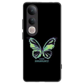 Picasee Μαύρη θήκη σιλικόνης για Vivo V50 Lite 5G - Diamanty Blue